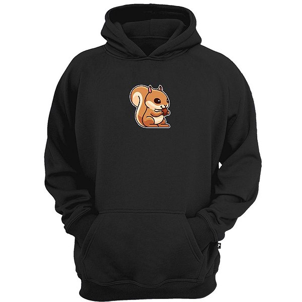 Casaco moletom esquilo animal fun cute inverno blusa d frio
