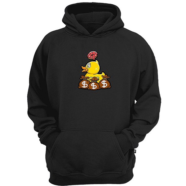 Casaco moletom pato gangsta cash money skateboard dolar