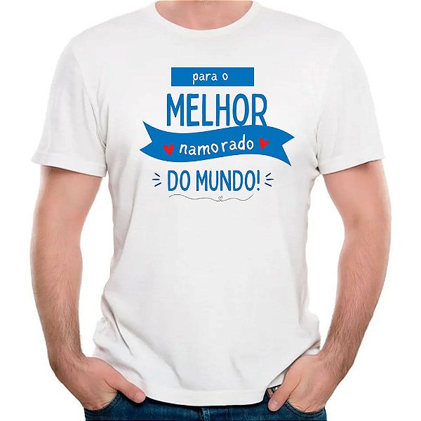 Camiseta para o melhor namorado do mundo presente barato