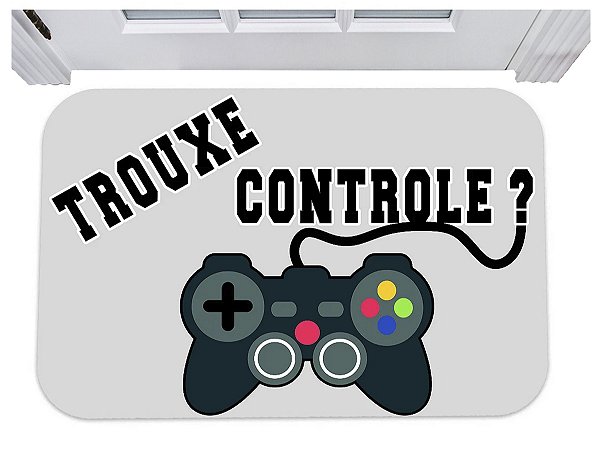 Capacho nerd trouxe controle tapete divertido geek 40x60