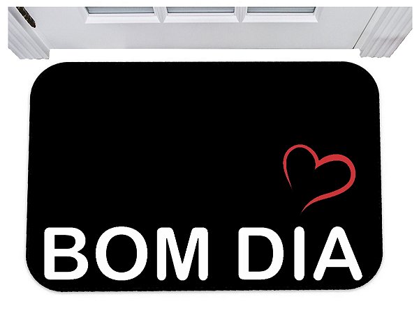 Capacho para porta bom dia tapete 40x60