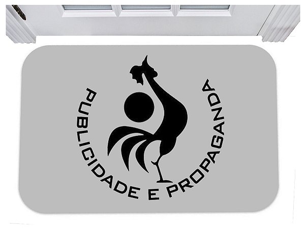 Capacho para entrada publicidade e propaganda tapete 40x60