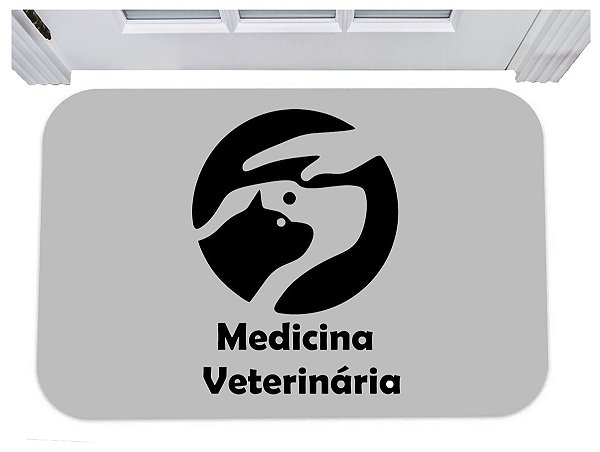 Capacho para entrada medicina veterinária tapete consultório