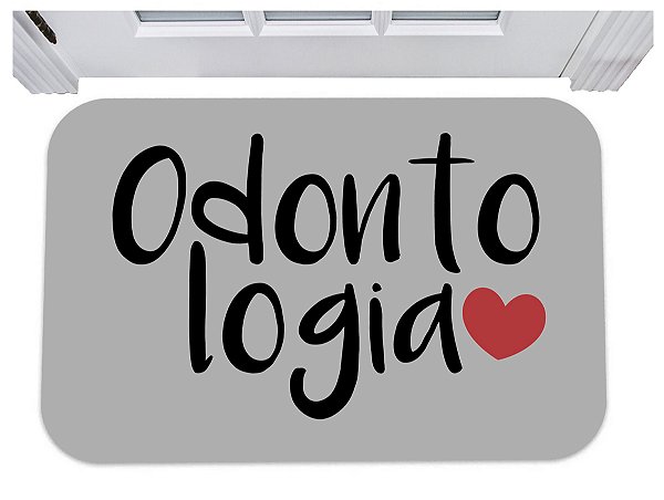 Capacho odontologia dentista tapete consultório 40x60