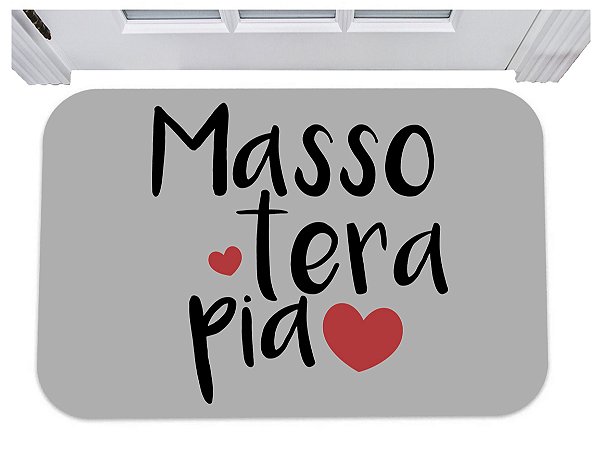 Capacho para porta massoterapia massagista tapete 40x60