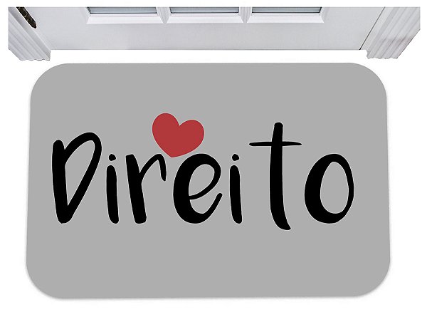 Capacho direito tapete para escritório advogado 40x60