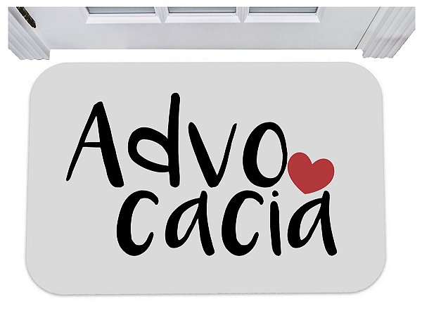 Capacho para porta advocacia advogado tapete escritório