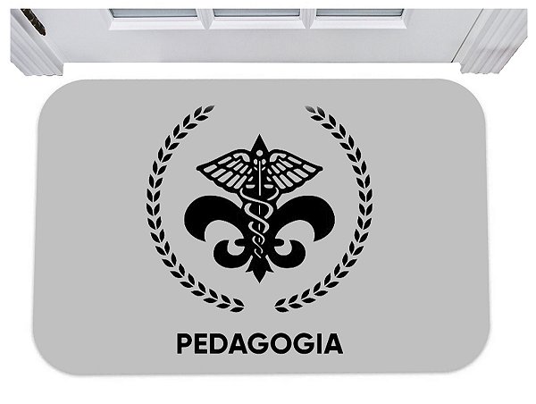 Capacho para porta pedagogia professor tapete 40x60