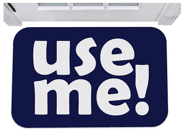 Capacho use me tapete para porta me use 40x60