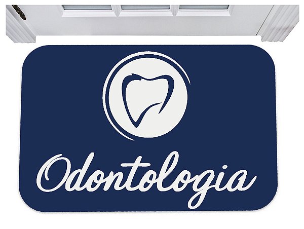 Capacho para consultório odontologia dentista tapete 40x60