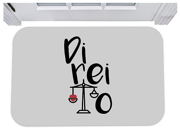 Capacho direito advogado profissão tapete para porta 40x60
