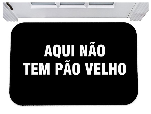 Capacho divertido aqui não tem pão velho tapete para porta