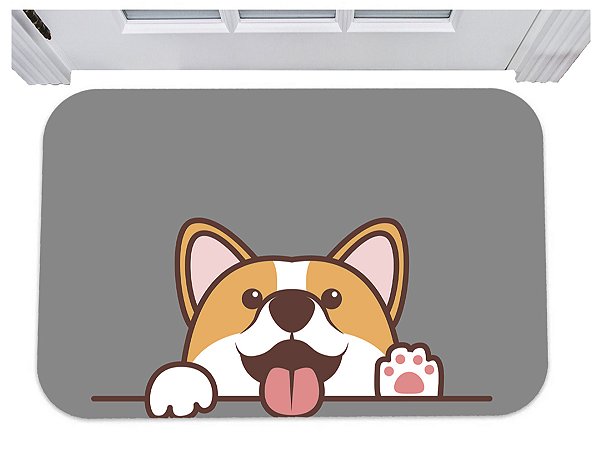 Capacho pet cachorrinho dog tapete para porta 40x60