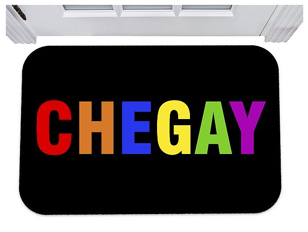 Capacho para porta chegay lgbt gay tapete 40x60