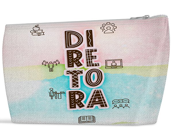 Necessaire diretora presente bolsa organizadora slim top