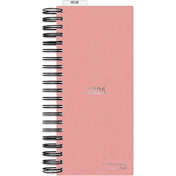 AGENDA COMERCIAL 2025 BRIEF CASE 11,9 X 27,5 CM ROSA