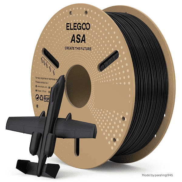 Filamento Elegoo ASA 1.75mm 1Kg Preto