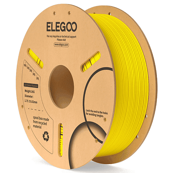 Filamento Elegoo PLA 1.75mm 1Kg Amarelo