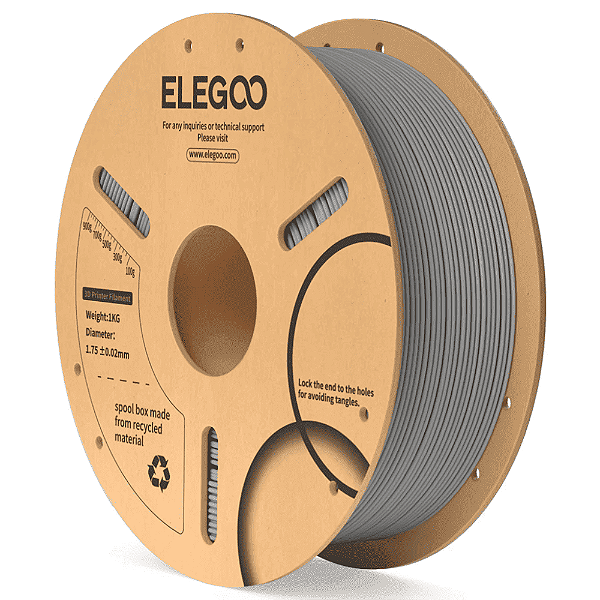 Filamento Elegoo PLA 1.75mm 1Kg Cinza