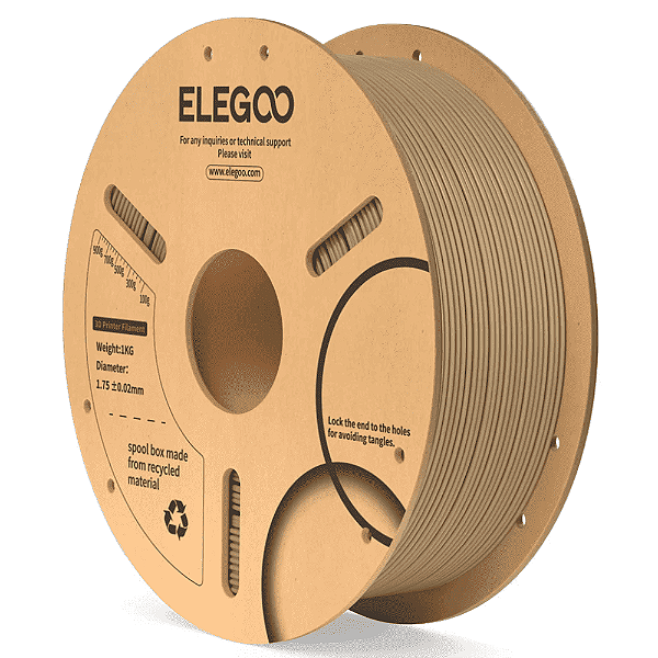 Filamento Elegoo PLA 1.75mm 1Kg Madeira