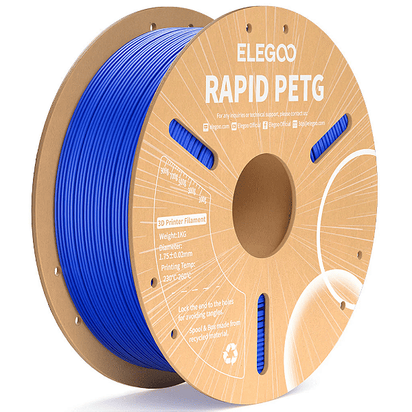 Filamento Elegoo Rapid PETG 1.75mm 1Kg Azul