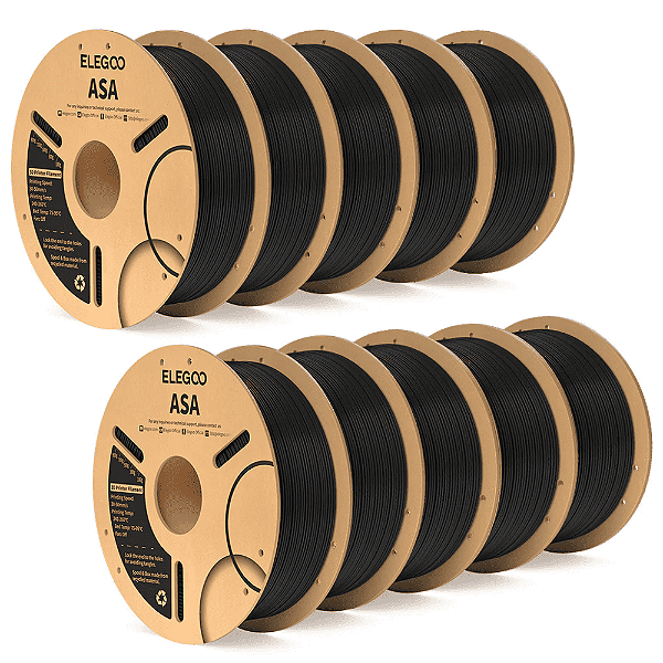 Caixa com 10 Filamentos Elegoo ASA 1.75mm 1Kg
