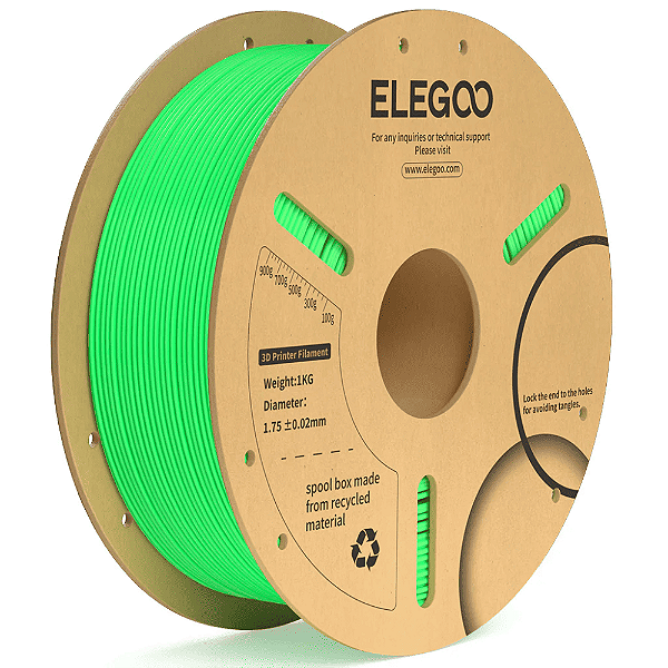 Filamento Elegoo PLA + (Plus) 1.75mm 1Kg Verde Claro