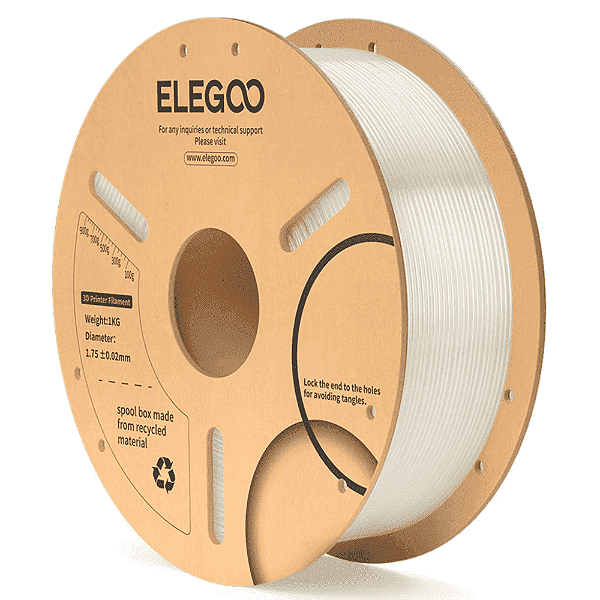 Filamento Elegoo PLA 1.75mm 1Kg Transparente
