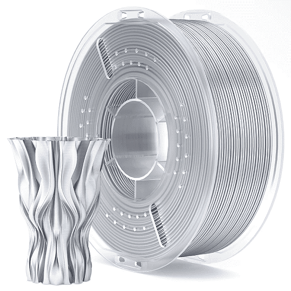 Filamento Elegoo PLA SILK 1.75mm 1Kg Prata
