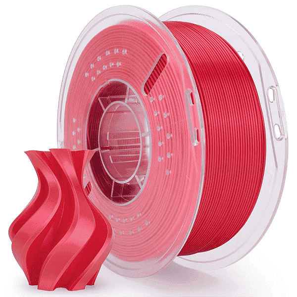 Filamento Elegoo PLA SILK 1.75mm 1Kg Vermelho