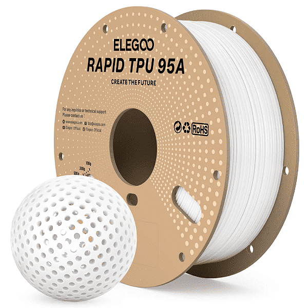 Filamento Elegoo RAPID TPU 1.75mm 1Kg Branco