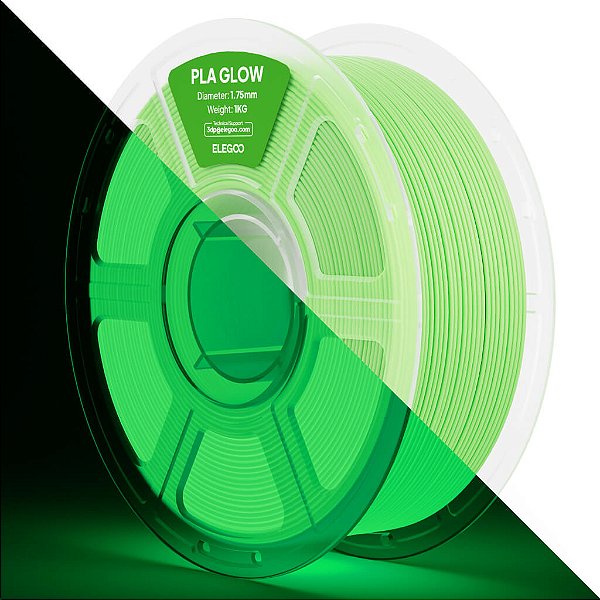 Filamento Elegoo PLA Glow 1.75mm 1Kg