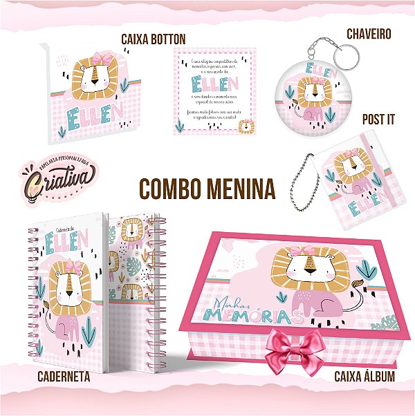 Arquivo Caixa Álbum - Garra fichário + Artes