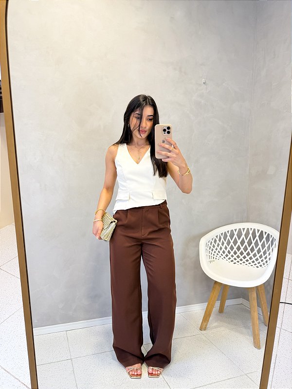 Calça Marcela Alfaiataria ( G 42 )