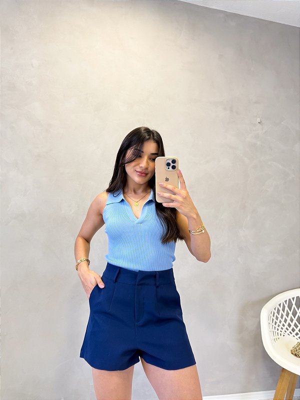 Blusa Polo Tricô