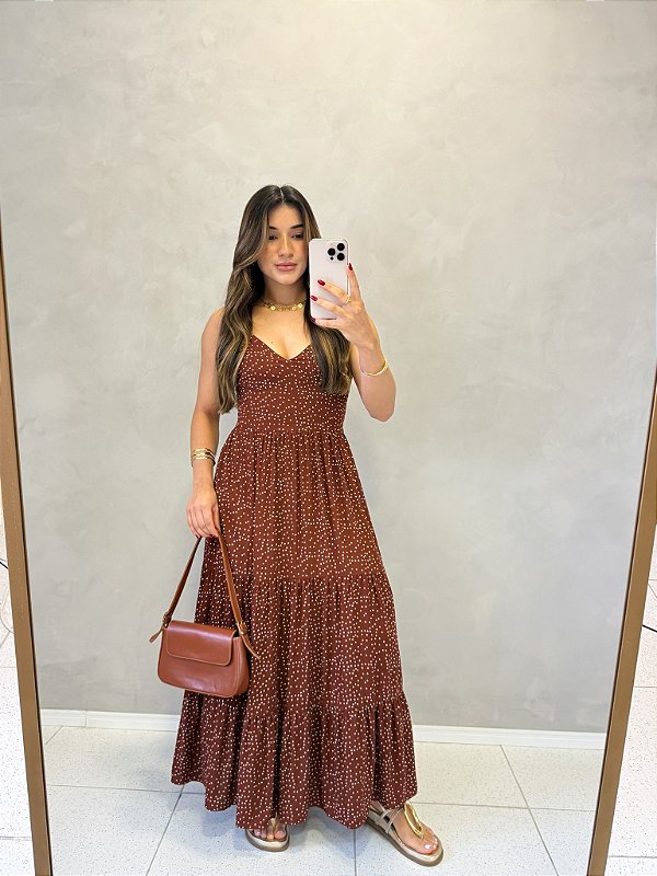 Vestido Mídi Poa