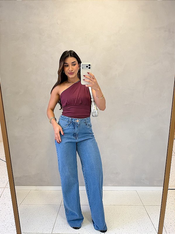 Calça Jeans Wide Leg Ayla