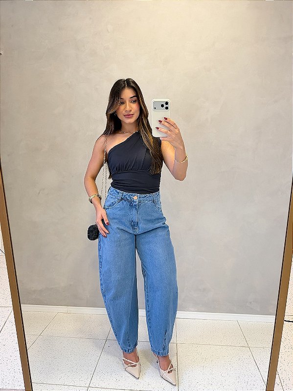 Calça Jeans Barrel Íris
