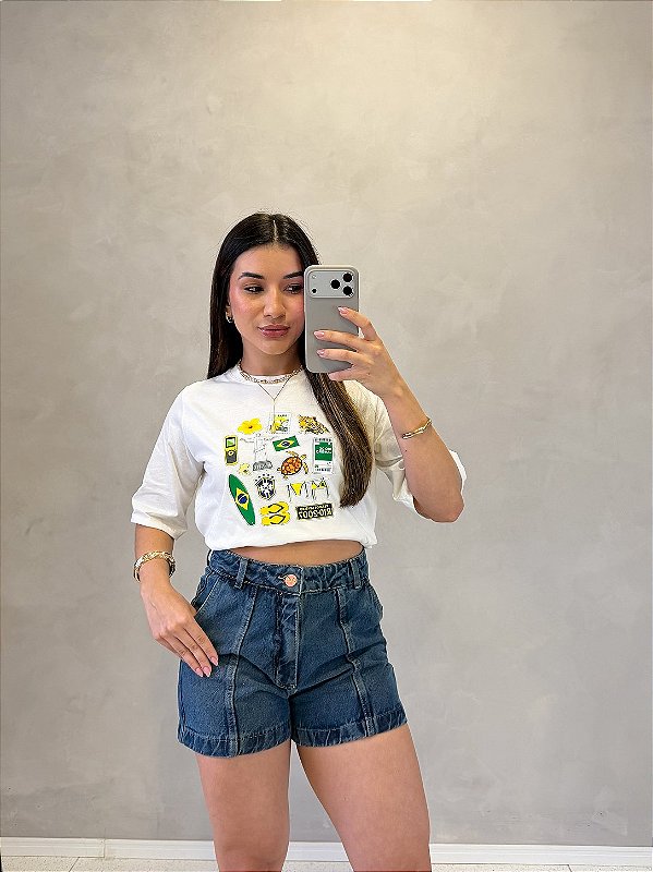 T-shirt Figurinhas Brasil