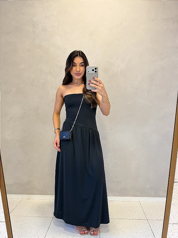 Vestido Poliamida Tomara Caia