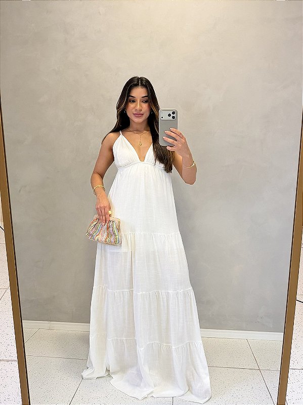 Vestido Longo Noronha Viscolinho
