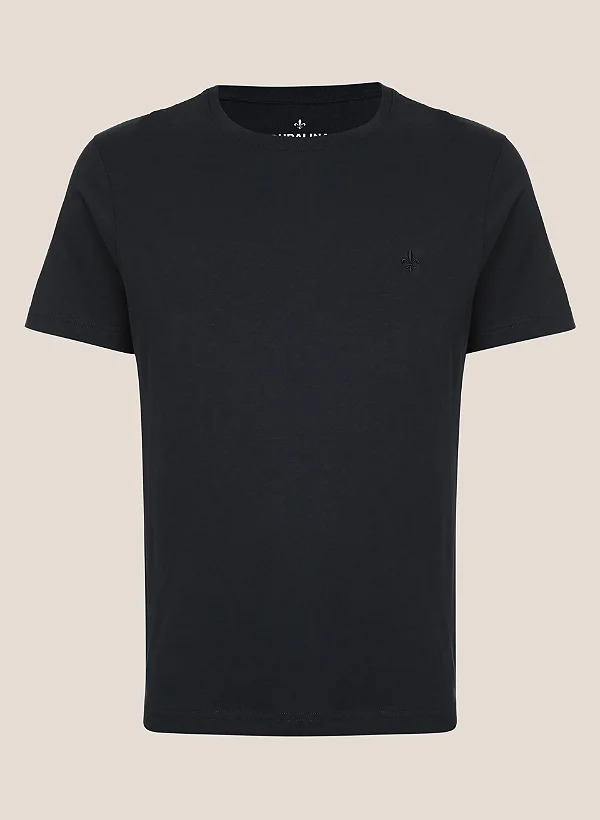 Camiseta Algodão com Elastano Dudalina Preto