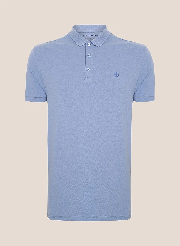 Pólo Essential Básica Dudalina Masculina Azul Claro