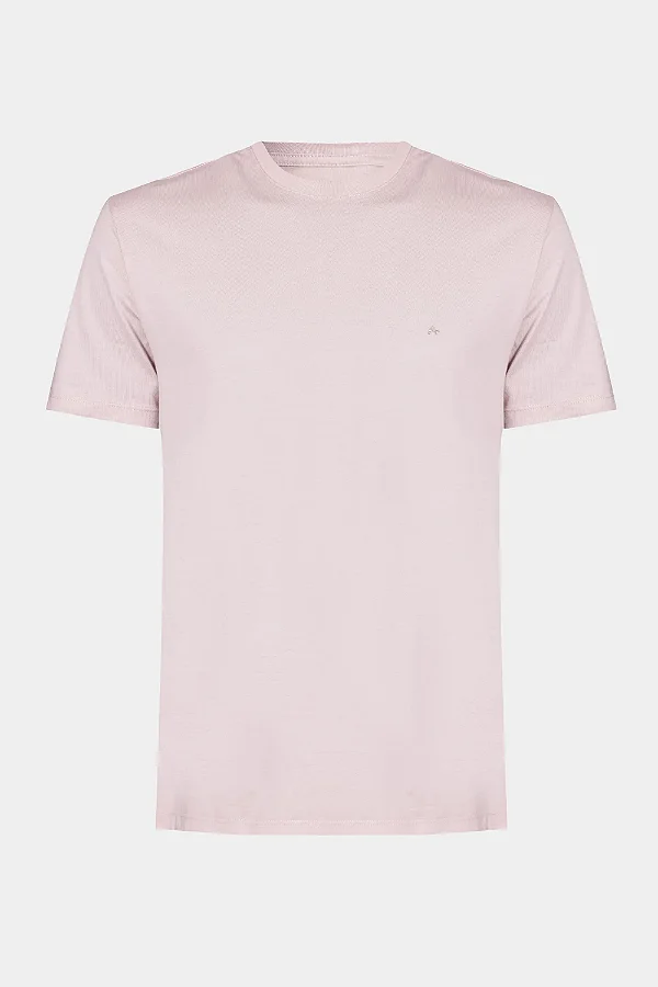 Camiseta Básica Aramis Rosa Pastel
