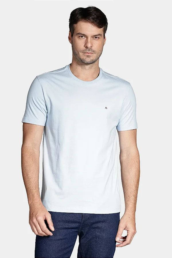 Camiseta Básica Aramis Azul Pastel