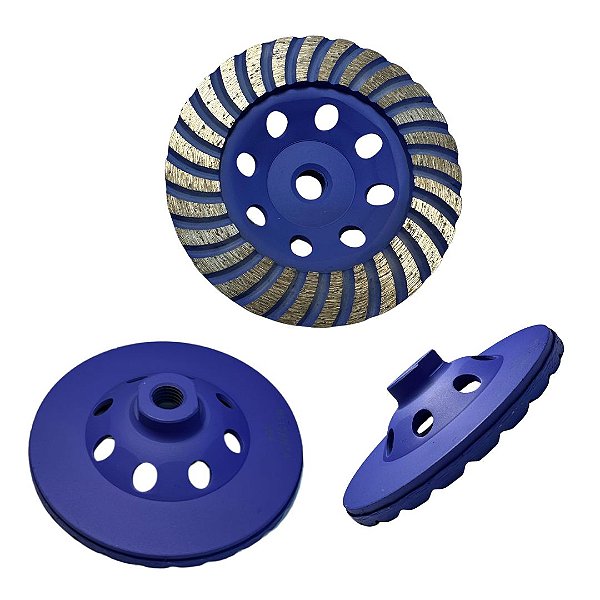 Disco de Desbaste Diamantado (DDD) 115mm M14 Grão 36 Purple Para Mármore, Granito e Concreto