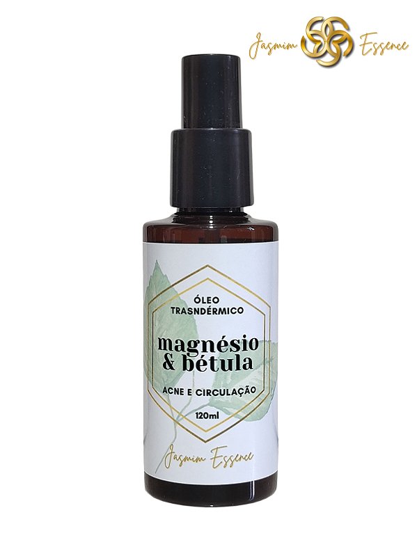 Óleo de Magnésio & Bétula | Spray 120ml | Acne e Circulação