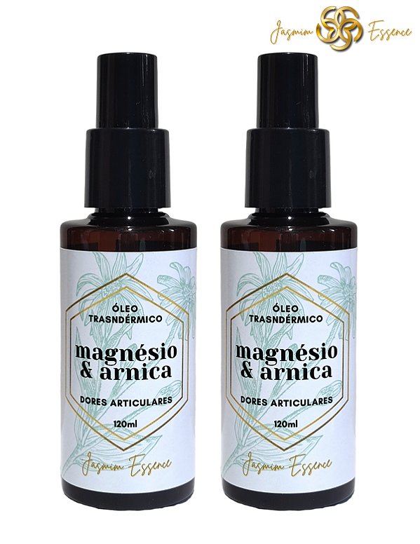 Kit | Óleo de magnésio & Arnica | Spray 120ml | Dores