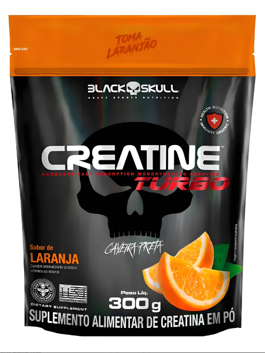 Creatina Turbo | Black Skull - Laranja - 300g