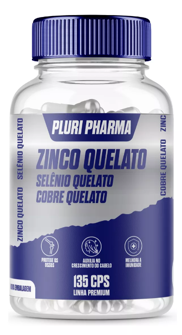 Zinco 30mg + Cobre 2mg + Selênio Quelato 200mcg | 135 cápsulas